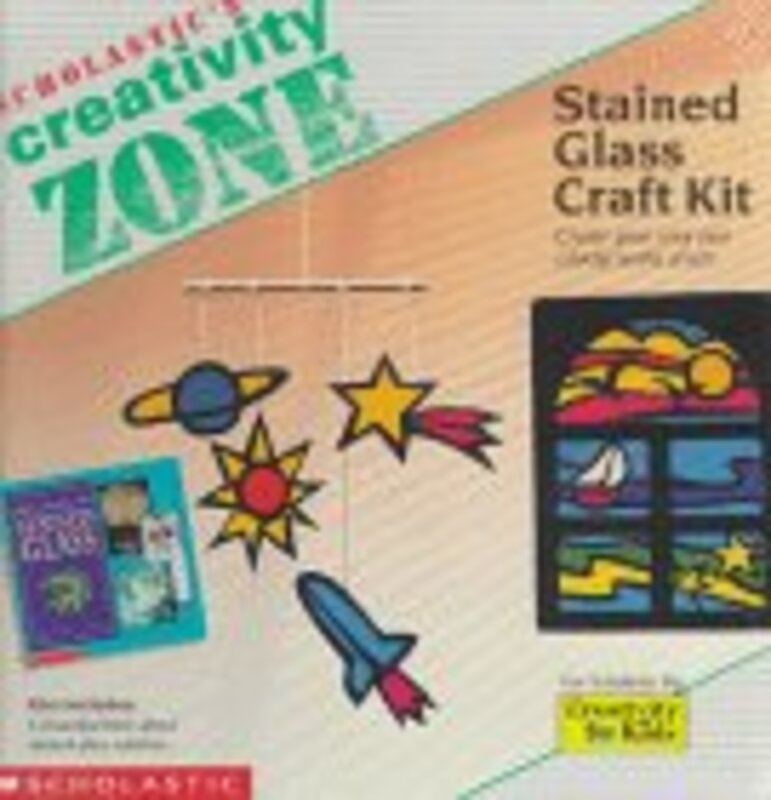 Book cover for "Stained Glass Craft Kit" by Nancy Krulik