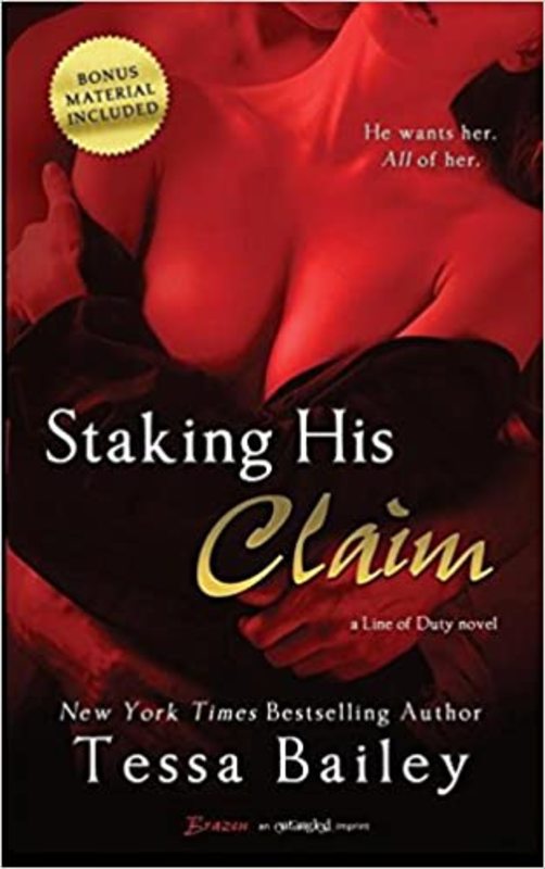 Book cover for "Staking His Claim" by Tessa Bailey