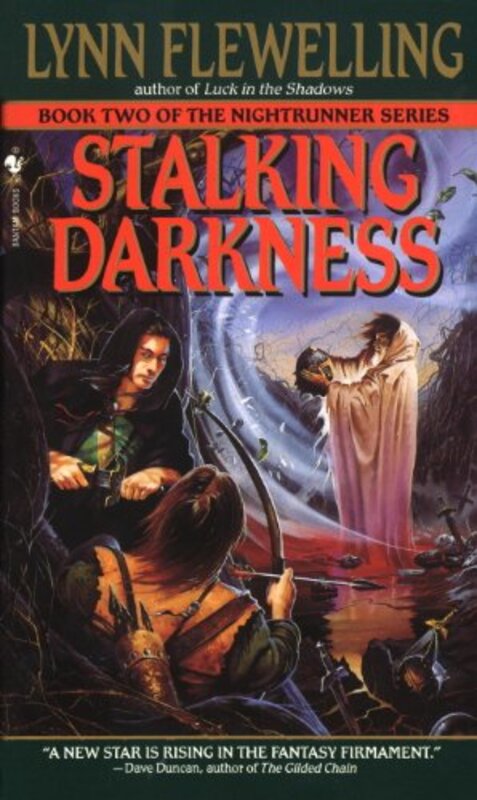 Book cover for "Stalking Darkness" by Lynn Flewelling