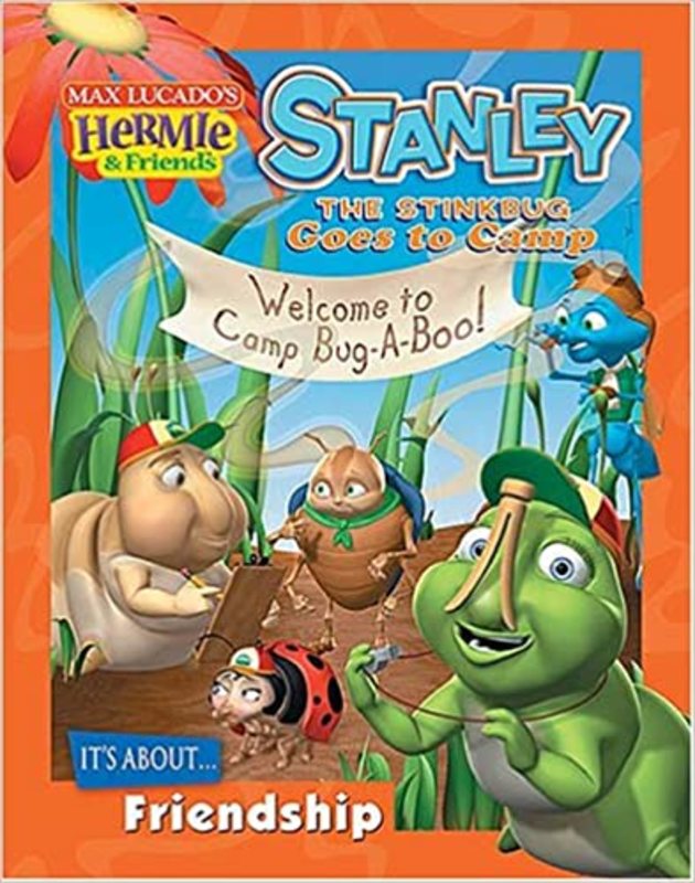 Book cover for "Stanley the Stinkbug Goes to Camp" by Max Lucado