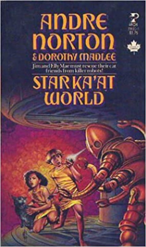 Book cover for "Star Ka'at World" by Andre Norton