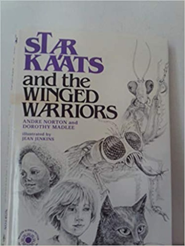 Book cover for "Star Ka'ats and the Winged Warriors" by Andre Norton