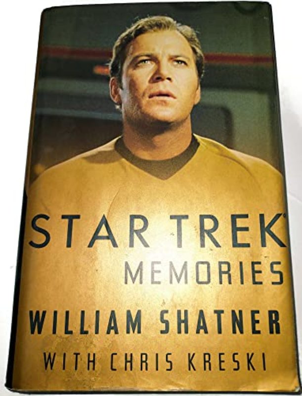 Book cover for "Star Trek Memories" by William Shatner