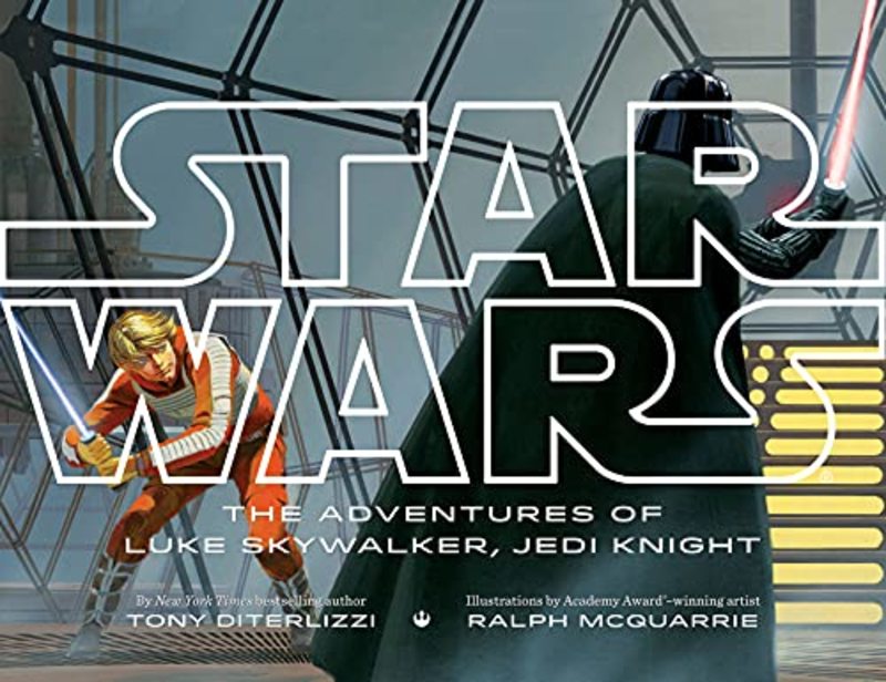 Book cover for "Star Wars The Adventures of Luke Skywalker, Jedi Knight" by Tony DiTerlizzi