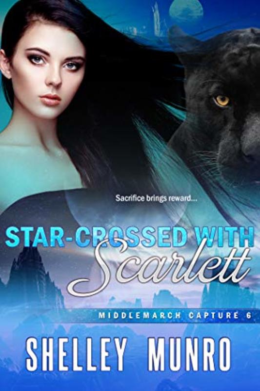 Book cover for "Star-Crossed with Scarlett" by Shelley Munro