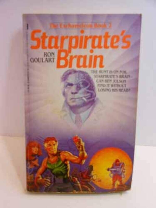 Book cover for "Starpirate's Brain" by Ron Goulart