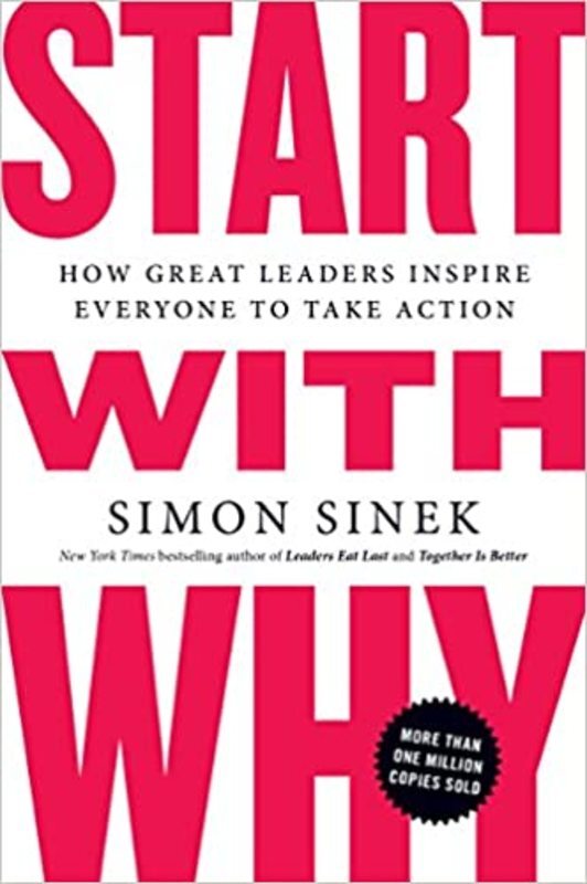 Book cover for "Start with Why" by Simon Sinek