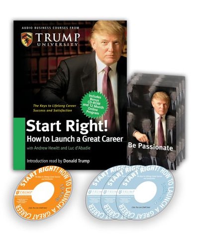 Book cover for "Start Right" by Donald J Trump