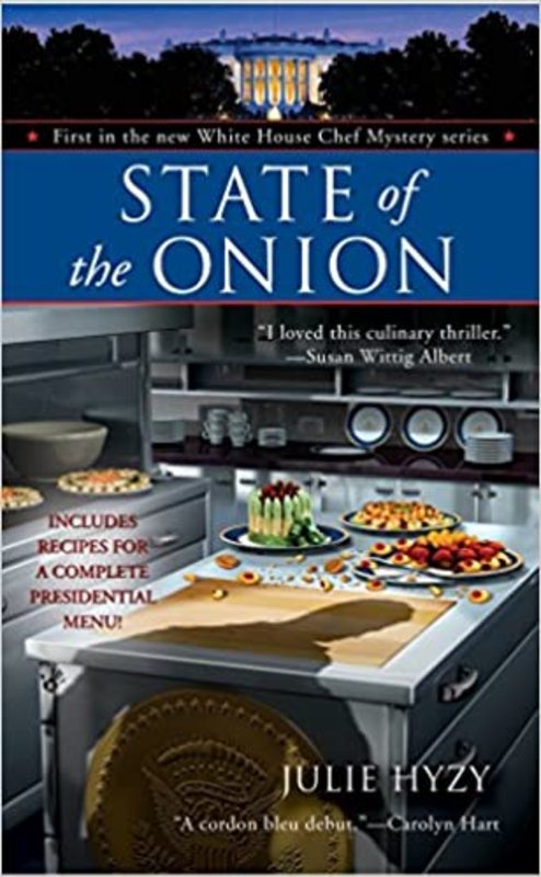 Book cover for "State of the Onion" by Julie Hyzy