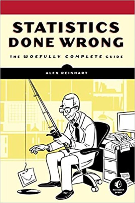 Book cover for "Statistics Done Wrong" by Alex Reinhart