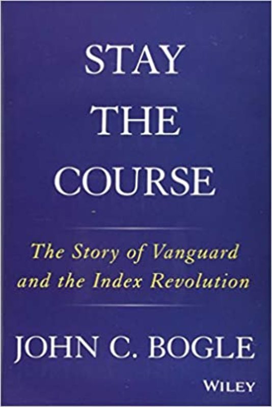 Book cover for "Stay the Course" by John C. Bogle