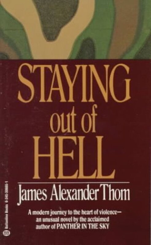 Book cover for "Staying Out of Hell" by James Alexander Thom