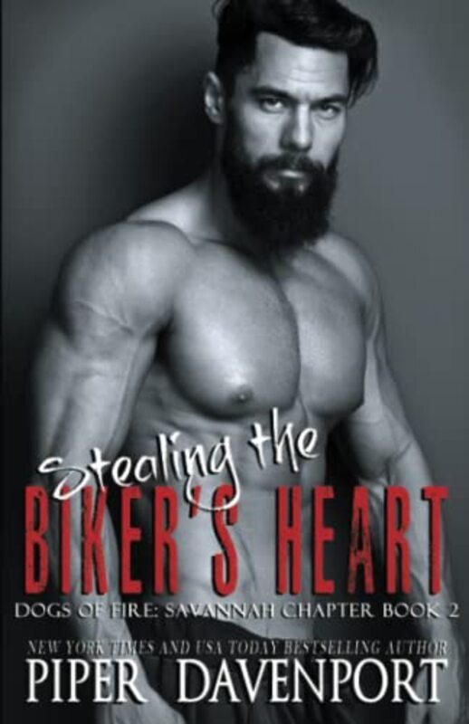 Book cover for "Stealing the Biker's Heart" by Piper Davenport