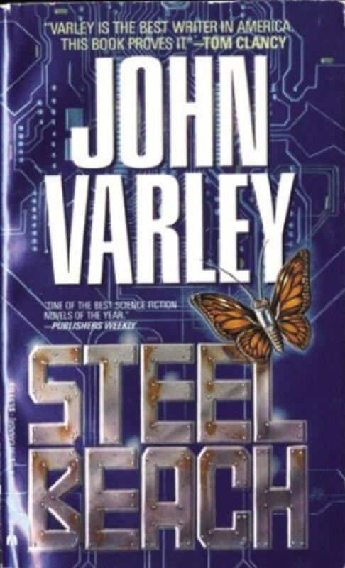 Book cover for "Steel Beach" by John Varley