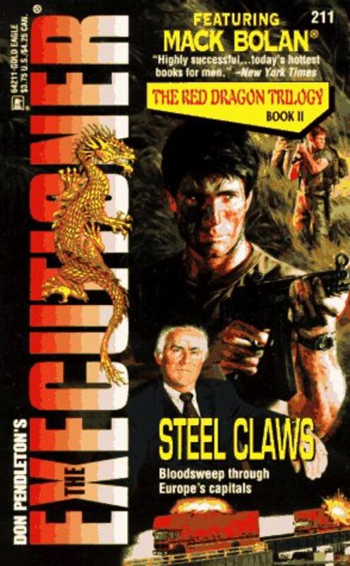 Book cover for "Steel Claws" by Don Pendleton