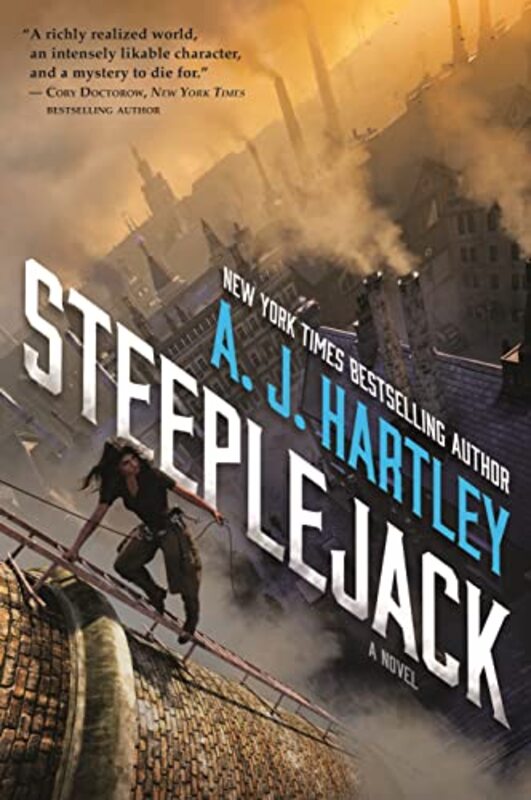 Book cover for "Steeplejack" by AJ Hartley
