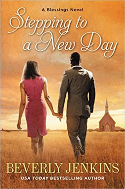 Book cover for "Stepping to a New Day" by Beverly Jenkins