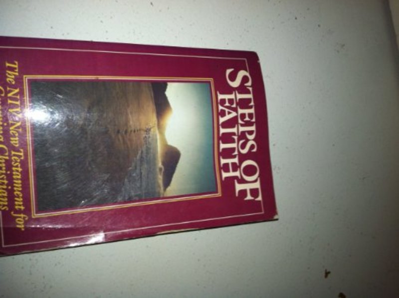 Book cover for "Steps of Faith: The NIV New Testament for Growing Christians" by Warren W Wiersbe