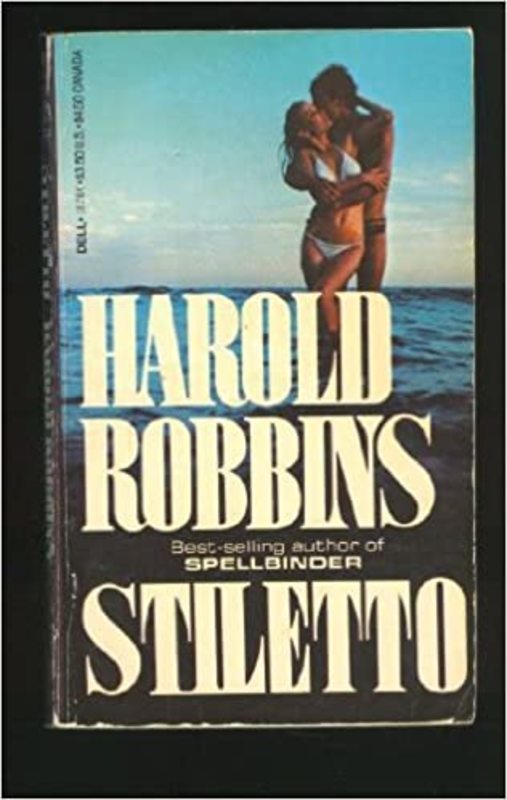 Book cover for "Stiletto" by Harold Robbins