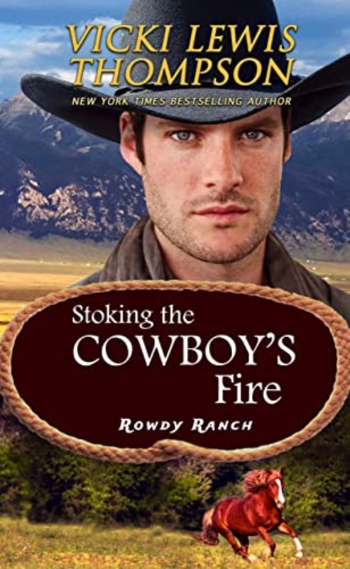 Book cover for "Stoking the Cowboy's Fire" by Vicki Lewis Thompson
