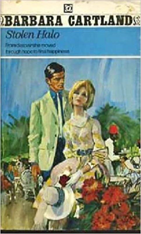 Book cover for "Stolen Halo" by Barbara Cartland