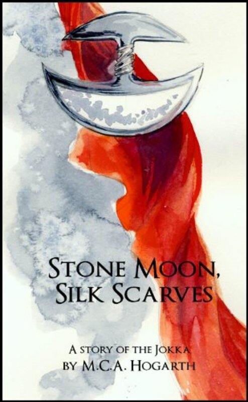 Book cover for "Stone Moon, Silk Scarves" by MCA Hogarth