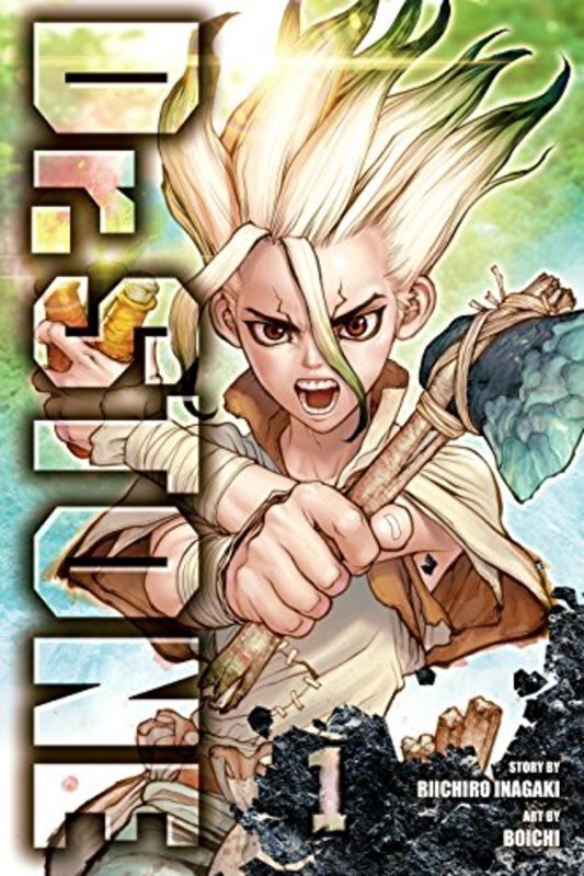 Book cover for "Stone World" by Riichiro Inagaki