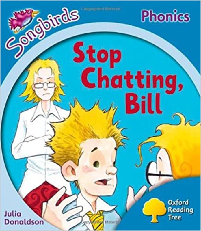 Book cover for "Stop Chatting, Bill" by Julia Donaldson