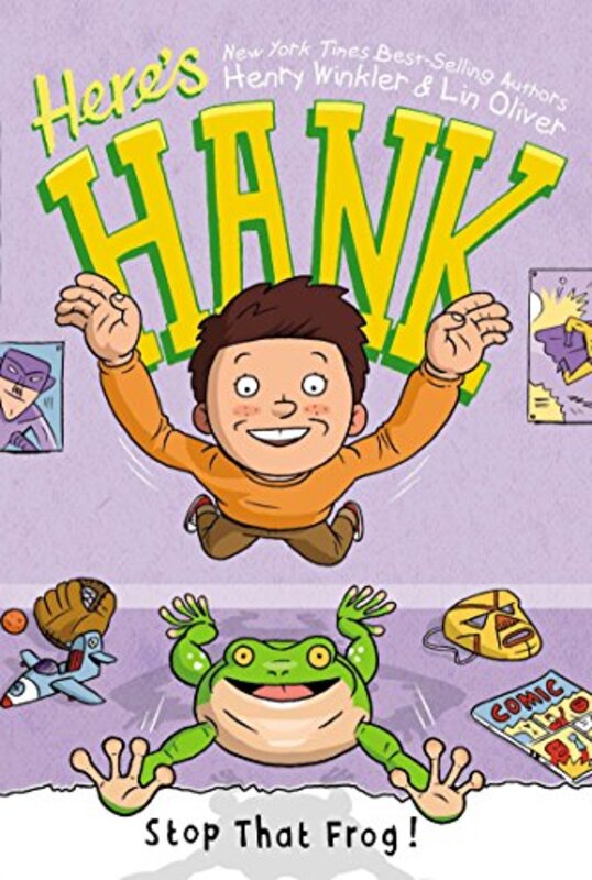 Book cover for "Stop That Frog!" by Henry Winkler