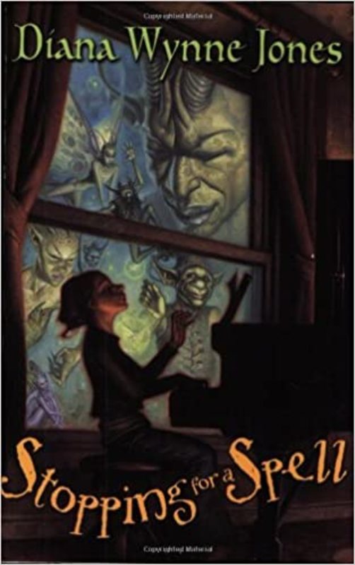 Book cover for "Stopping for a Spell" by Diana Wynne Jones