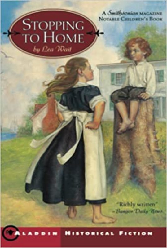 Book cover for "Stopping to Home" by Lea Wait