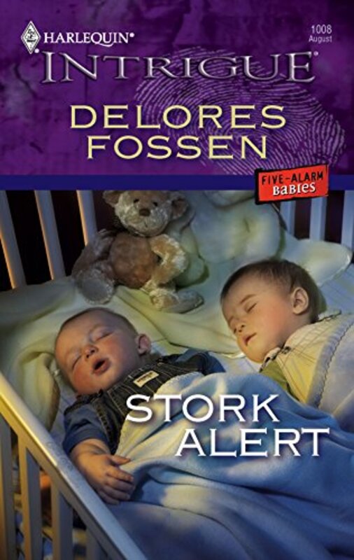 Book cover for "Stork Alert / Whose Baby?" by Delores Fossen