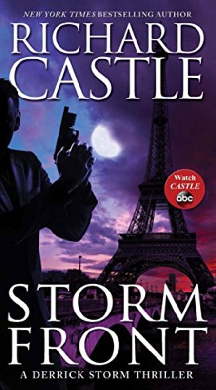 Book cover for "Storm Front" by Richard Castle