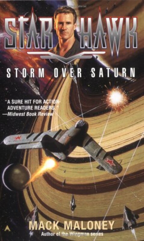 Book cover for "Storm Over Saturn" by Mack Maloney