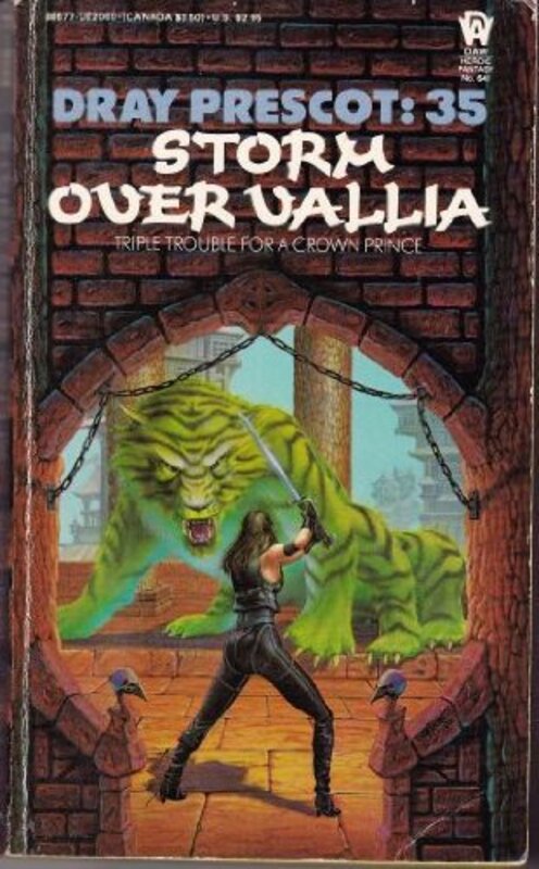 Book cover for "Storm Over Vallia" by Kenneth Bulmer