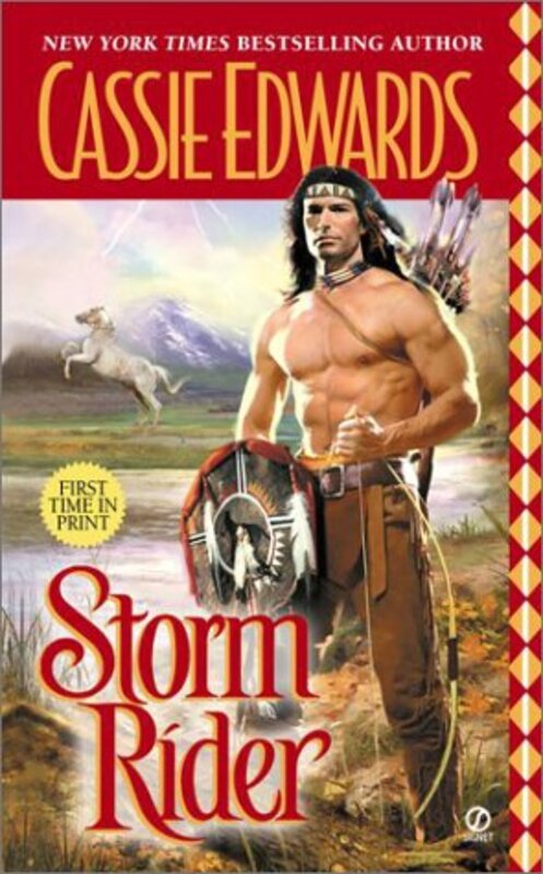 Book cover for "Storm Rider" by Cassie Edwards