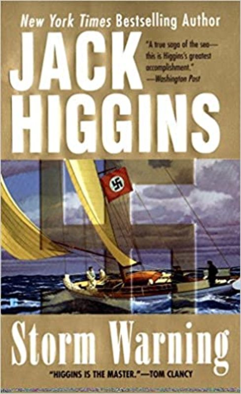 Book cover for "Storm Warning" by Jack Higgins