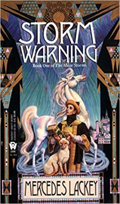Book cover for "Storm Warning" by Mercedes Lackey