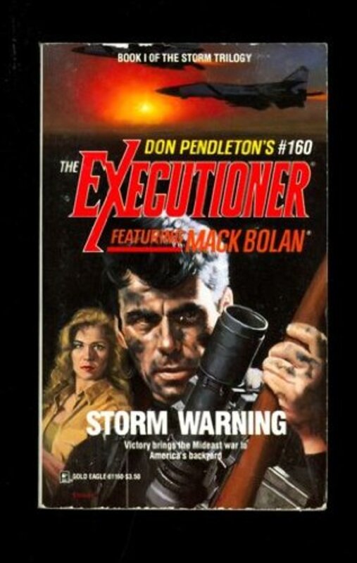 Book cover for "Storm Warning" by Don Pendleton