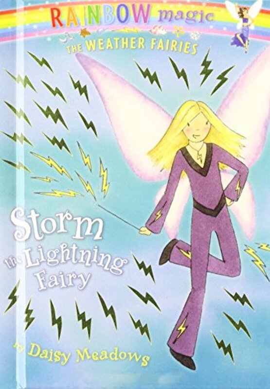 Book cover for "Storm the Lightning Fairy" by Daisy Meadows