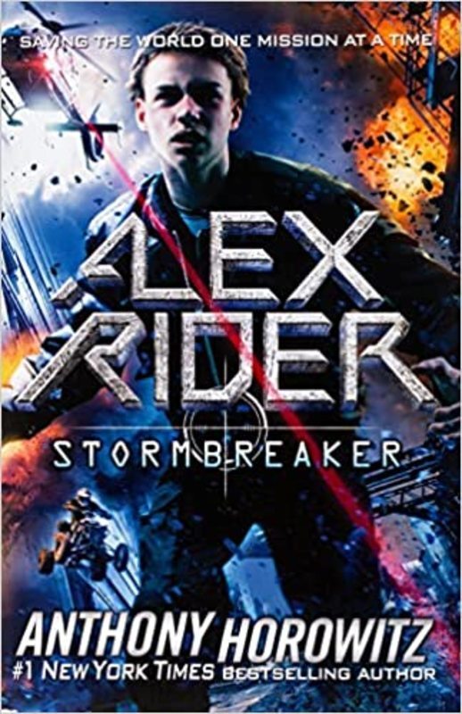 Book cover for "Stormbreaker" by Anthony Horowitz