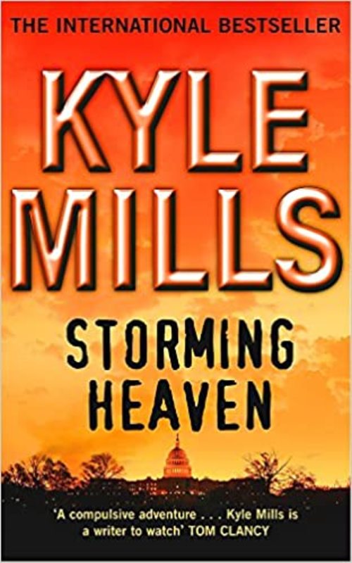 Book cover for "Storming Heaven" by Kyle Mills