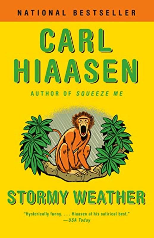 Book cover for "Stormy Weather" by Carl Hiaasen