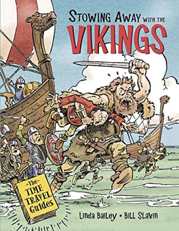 Book cover for "Stowing Away with the Vikings" by Linda Bailey