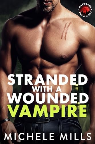 Book cover for "Stranded with a Wounded Vampire" by Michele Mills