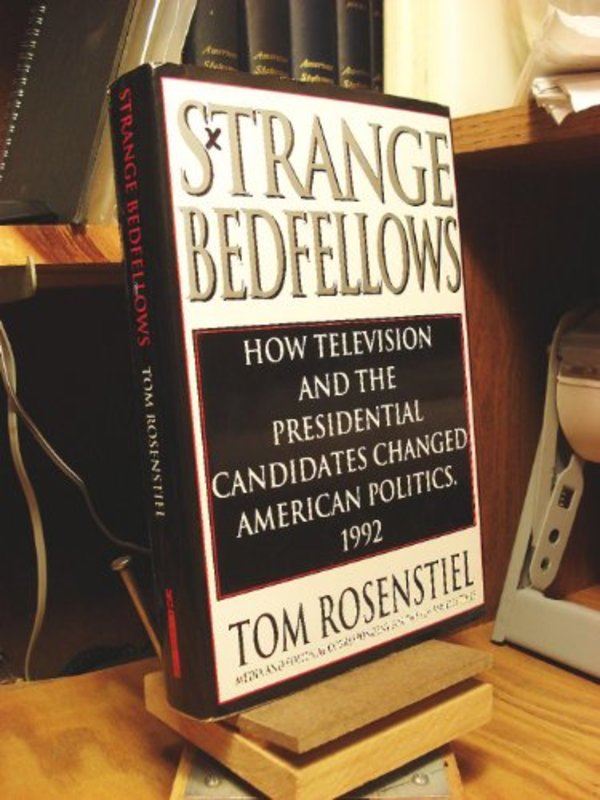 Book cover for "Strange Bedfellows" by Tom Rosenstiel