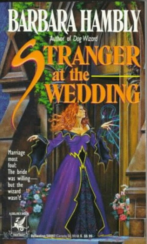 Book cover for "Stranger at the Wedding" by Barbara Hambly