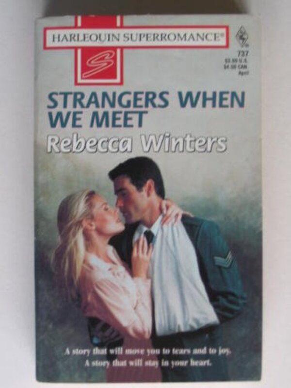 Book cover for "Strangers When We Meet" by Rebecca Winters