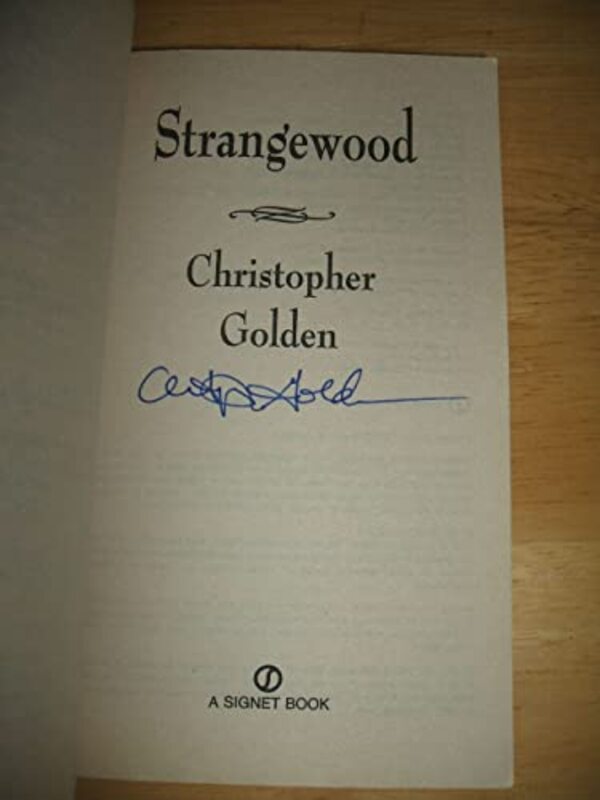 Book cover for "Strangewood" by Christopher Golden