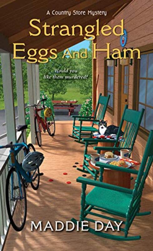 Book cover for "Strangled Eggs and Ham" by Maddie Day
